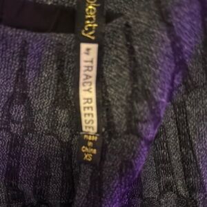 Tracy Reese Black and Purple Sweater